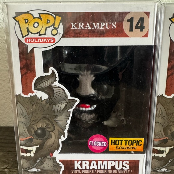 Hot Topic Flocked Exclusive & Regukar Krampus Pop! - Picture 2 of 3
